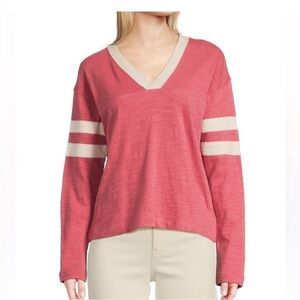 Faherty Slub V-neck